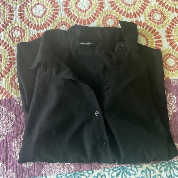 Professional Women's button down black work shirts (3) size L - Picture 1 of 3